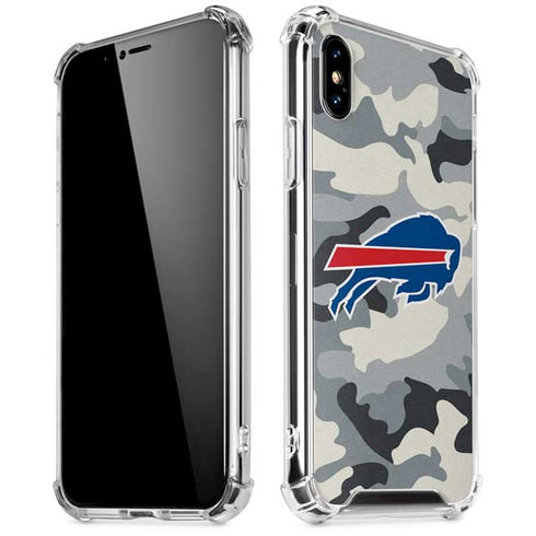 NFL Buffalo Bills Camo iPhone XS Max Clear Case
